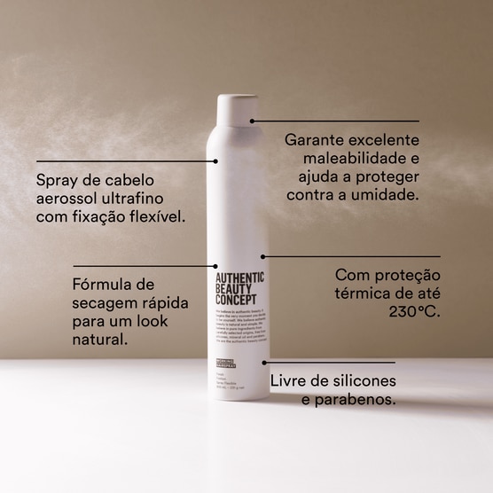 Spray de Fixação Leve Authentic Beauty Concept